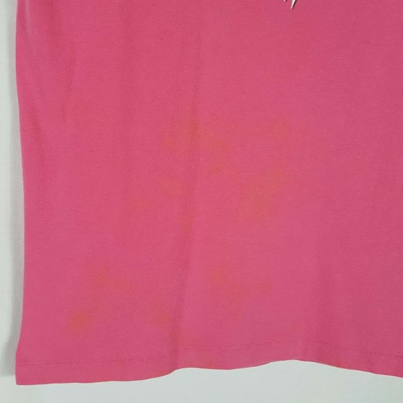 SOLD Vtg 80s Nike T-Shirt M Pink Double Sided - Picture 10 of 12